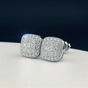 Elegant Silver Stud Earrings